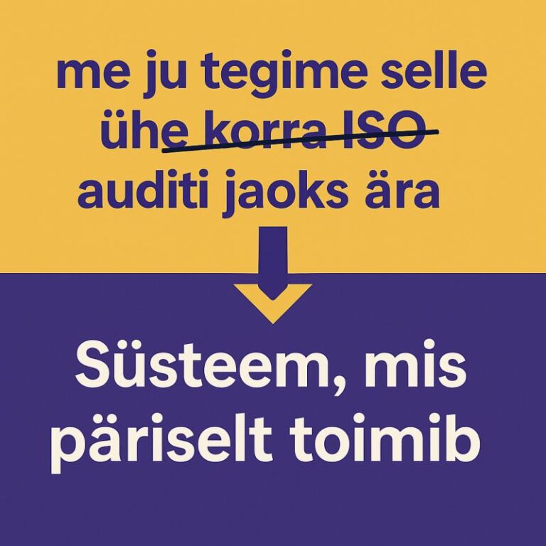 Poster süsteem, mis toimib