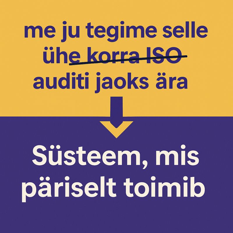 Poster süsteem, mis toimib