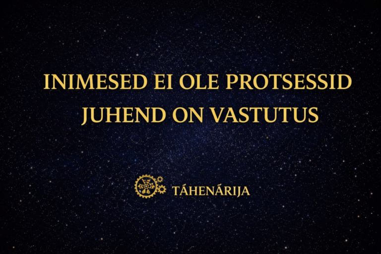 Inimesed ei ole protsessid